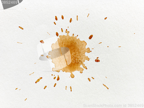 Image of coffee stain on paper