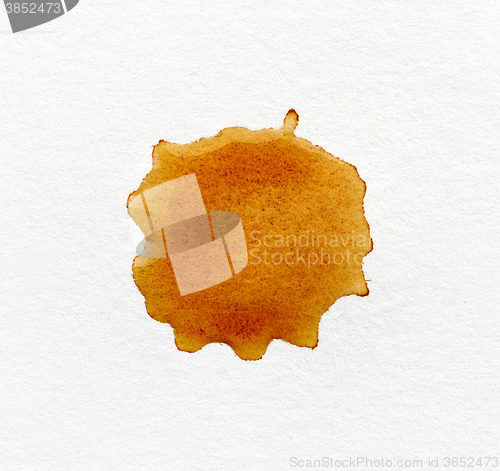 Image of coffee stain on paper