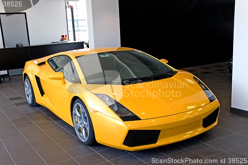 Image of sport car yellow