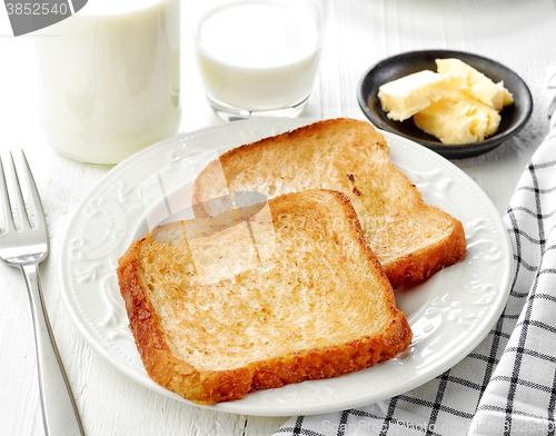 Image of fried bread slices 