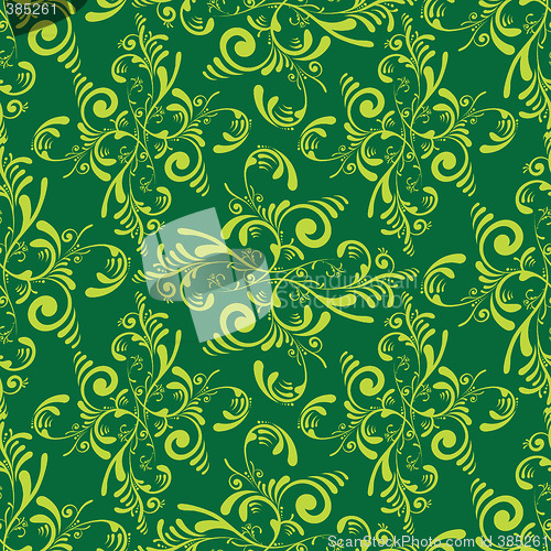 Image of floral green tile