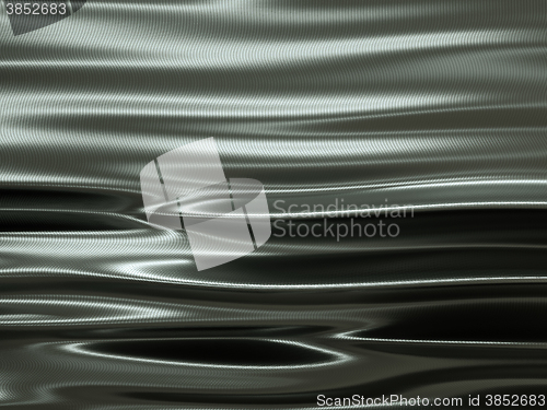 Image of metallic material with waves and ripples