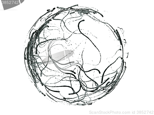 Image of Dark fluid flow drops mixing and formation isolated