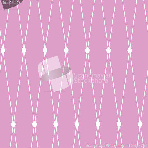 Image of seamless background. White grid on the pink background