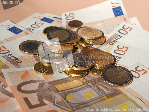 Image of Euro coins and notes