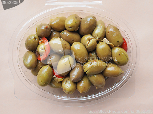 Image of Green olives vegetables