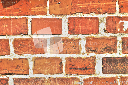 Image of old wall with red bricks
