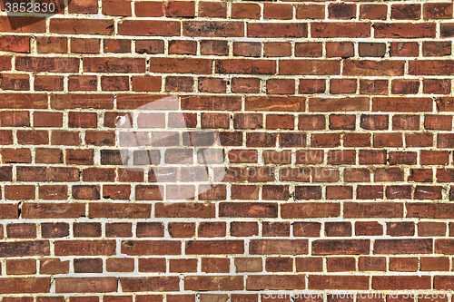Image of old wall with red bricks