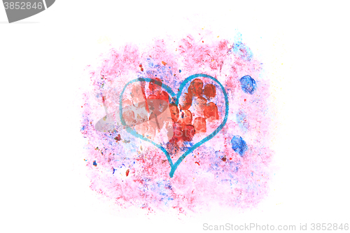 Image of water colors heart