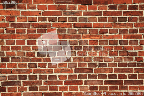 Image of old wall with red bricks