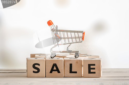 Image of Sale sign with a shopping cart