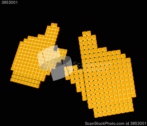 Image of Set of Link selection computer mouse cursor