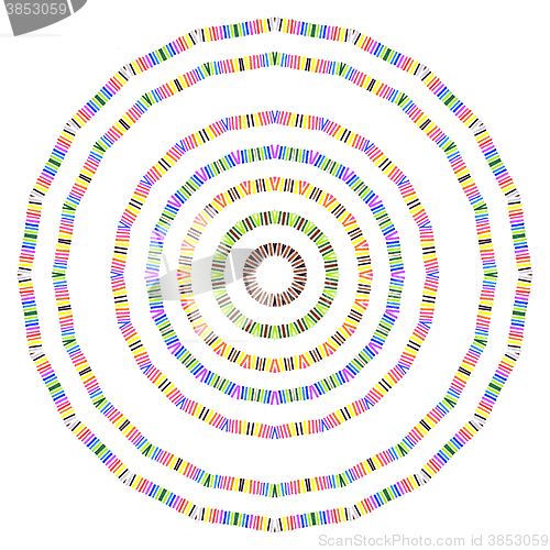 Image of Colorful round pattern