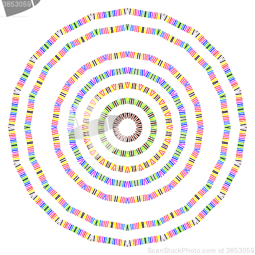 Image of Colorful round pattern