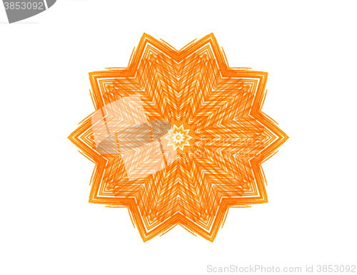 Image of Abstract orange star shape