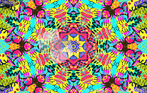 Image of Bright multi-colored untidy pattern