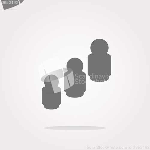 Image of vector business man silhouette icon web app button. Web Icon Art. Graphic Icon Drawing