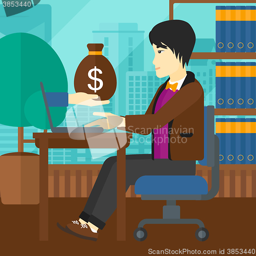 Image of Businessman working in office.