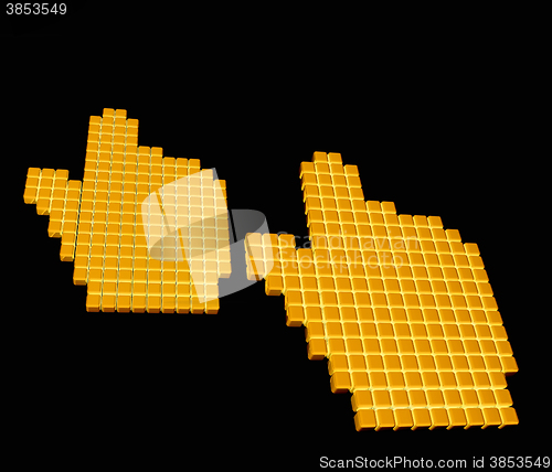 Image of Set of Link selection computer mouse cursor