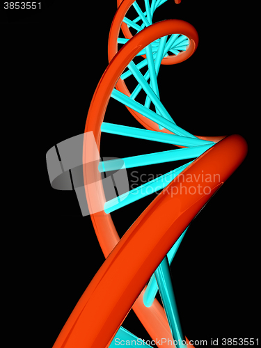 Image of DNA structure model