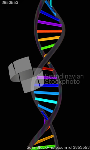 Image of DNA structure model