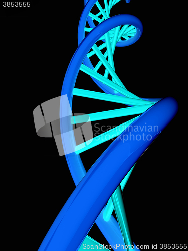 Image of DNA structure model