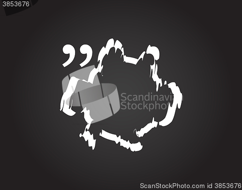 Image of Vector Quotation Mark Speech Bubble. vector quote sign icon