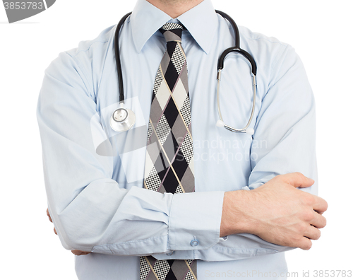 Image of Doctor with stethoscope, isolated