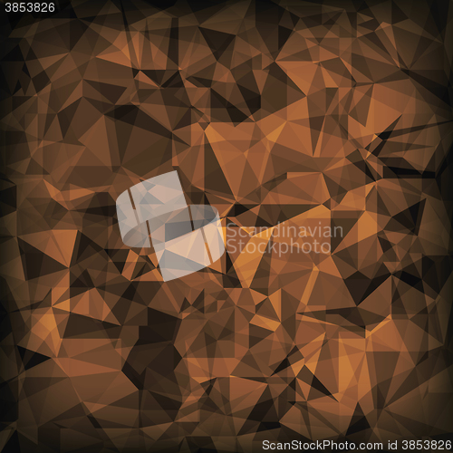 Image of Brown Polygonal Background.