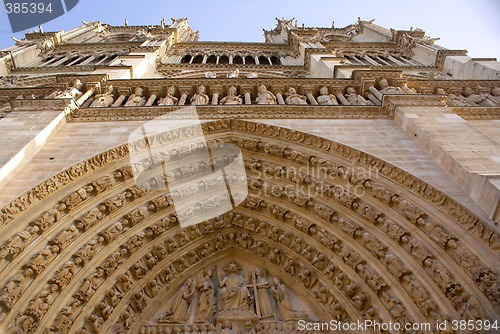 Image of facade of Notre Dame de Paris