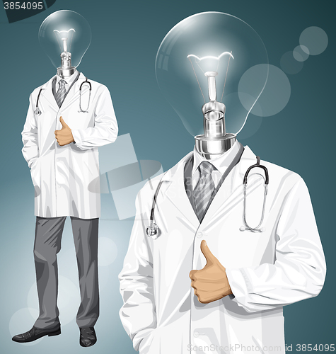 Image of Vector Doctor With Stethoscope