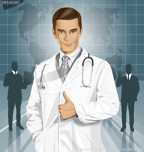 Image of Vector Doctor With Stethoscope