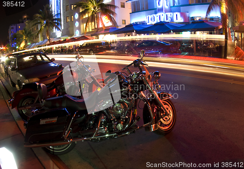 Image of night scene ocean drive editorial miami