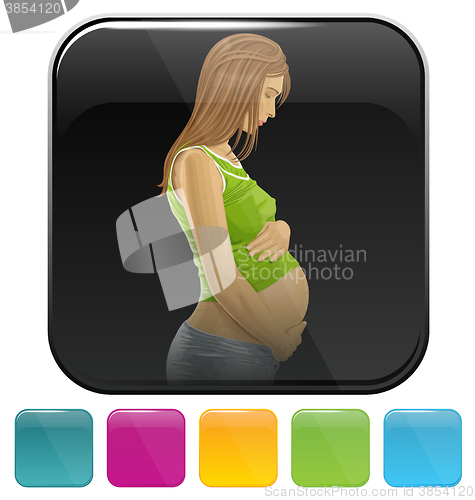 Image of Icons with pregnant woman