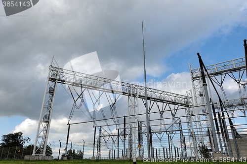 Image of High voltage electric station