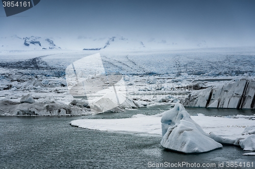 Image of Icebergs at glacier lagoon 