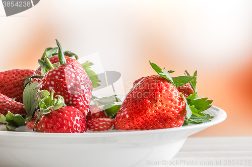 Image of Strawberries on a white plate