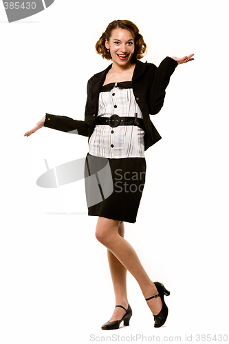 Image of Happy business woman