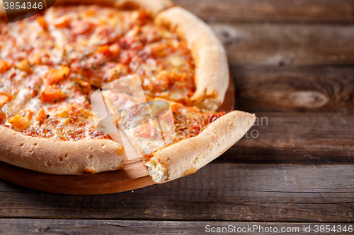 Image of Delicious italian pizza.