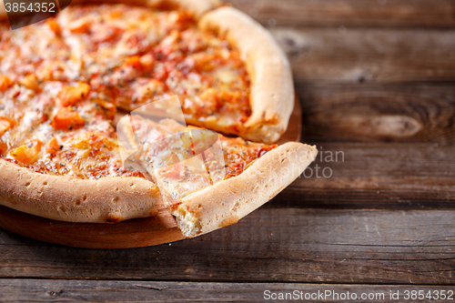 Image of Delicious italian pizza.