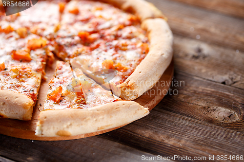 Image of Delicious italian pizza.