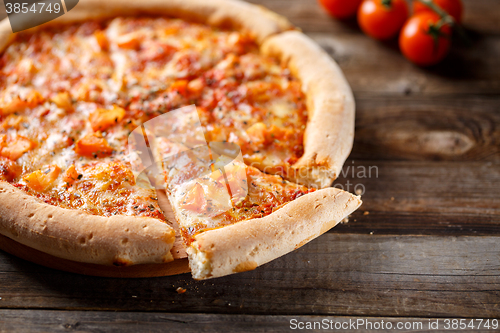 Image of Delicious italian pizza