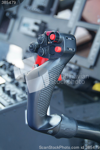 Image of Control stick of helicopter