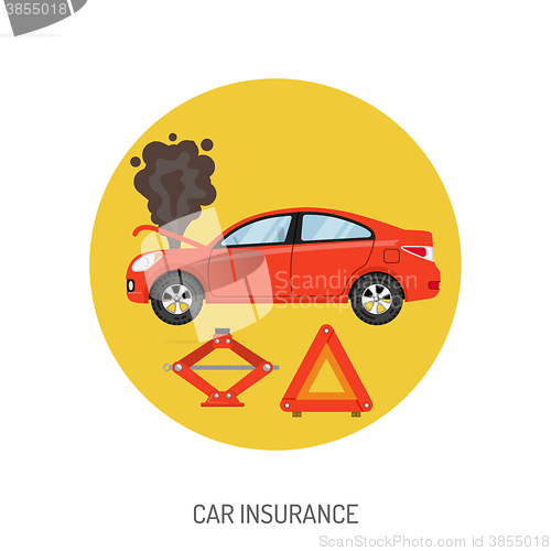 Image of Car Insurance Flat Icon