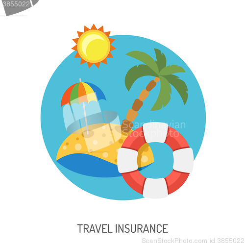 Image of Travel Insurance Flat Icon