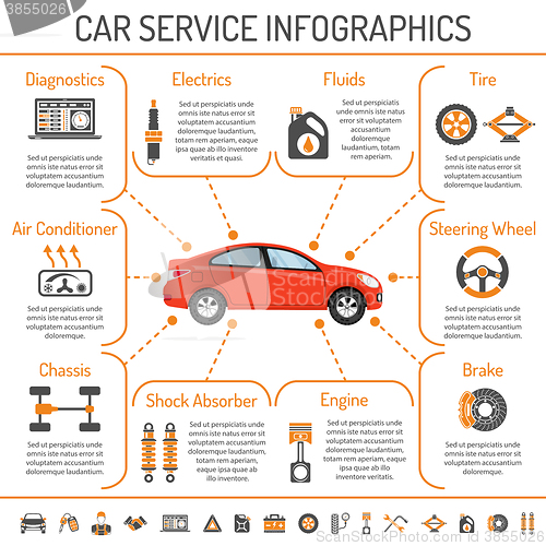 Image of Car Service Infographics