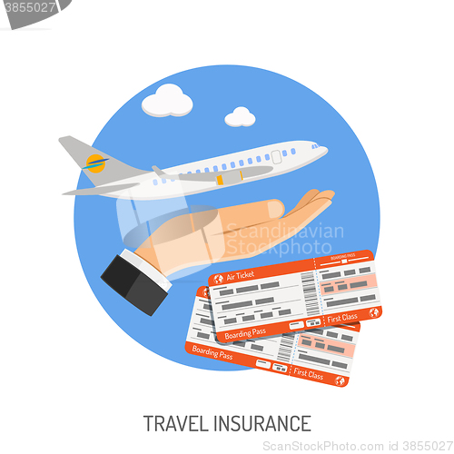 Image of Travel Insurance Flat Icon