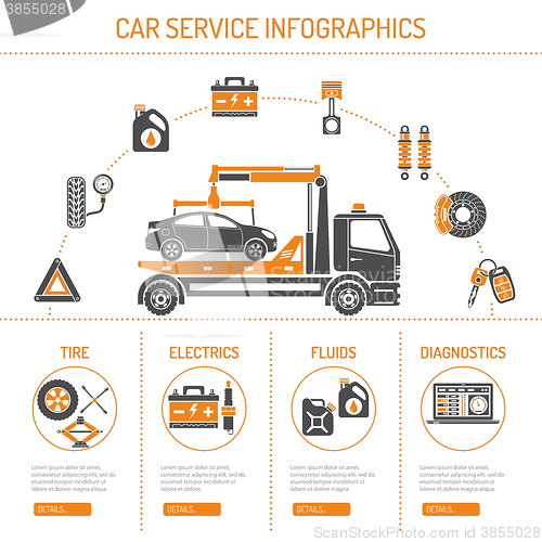 Image of Car Service Infographics