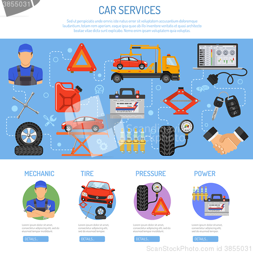 Image of Car Service Infographics