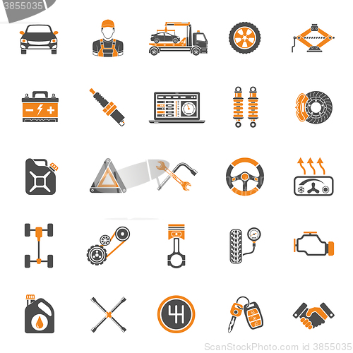 Image of Car Service Vector Icons Set